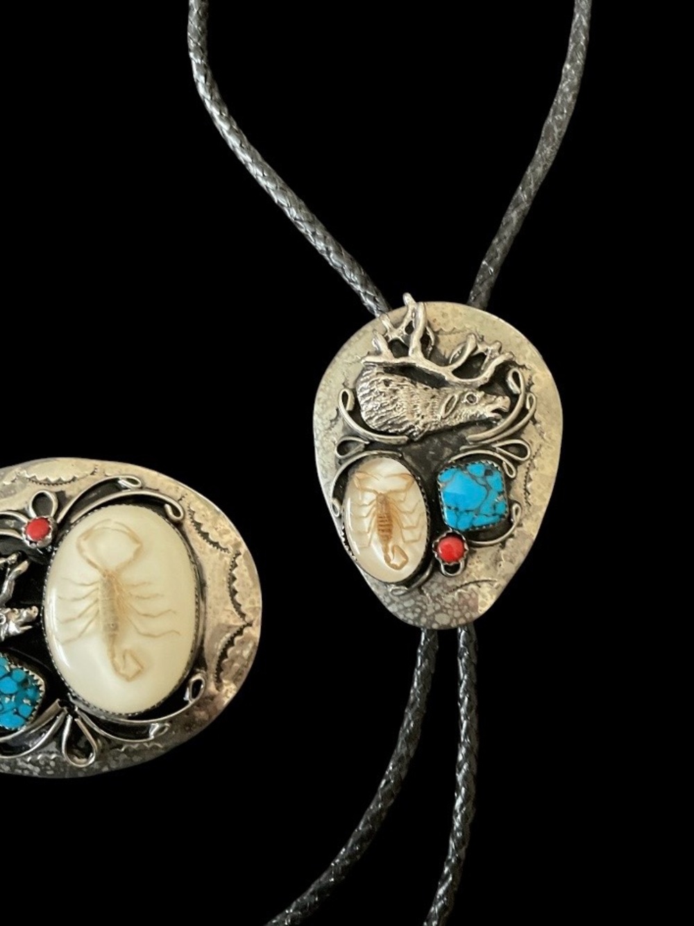 Vintage Southwestern Bolo Tie & Belt Buckle Set - Picture 6 of 8